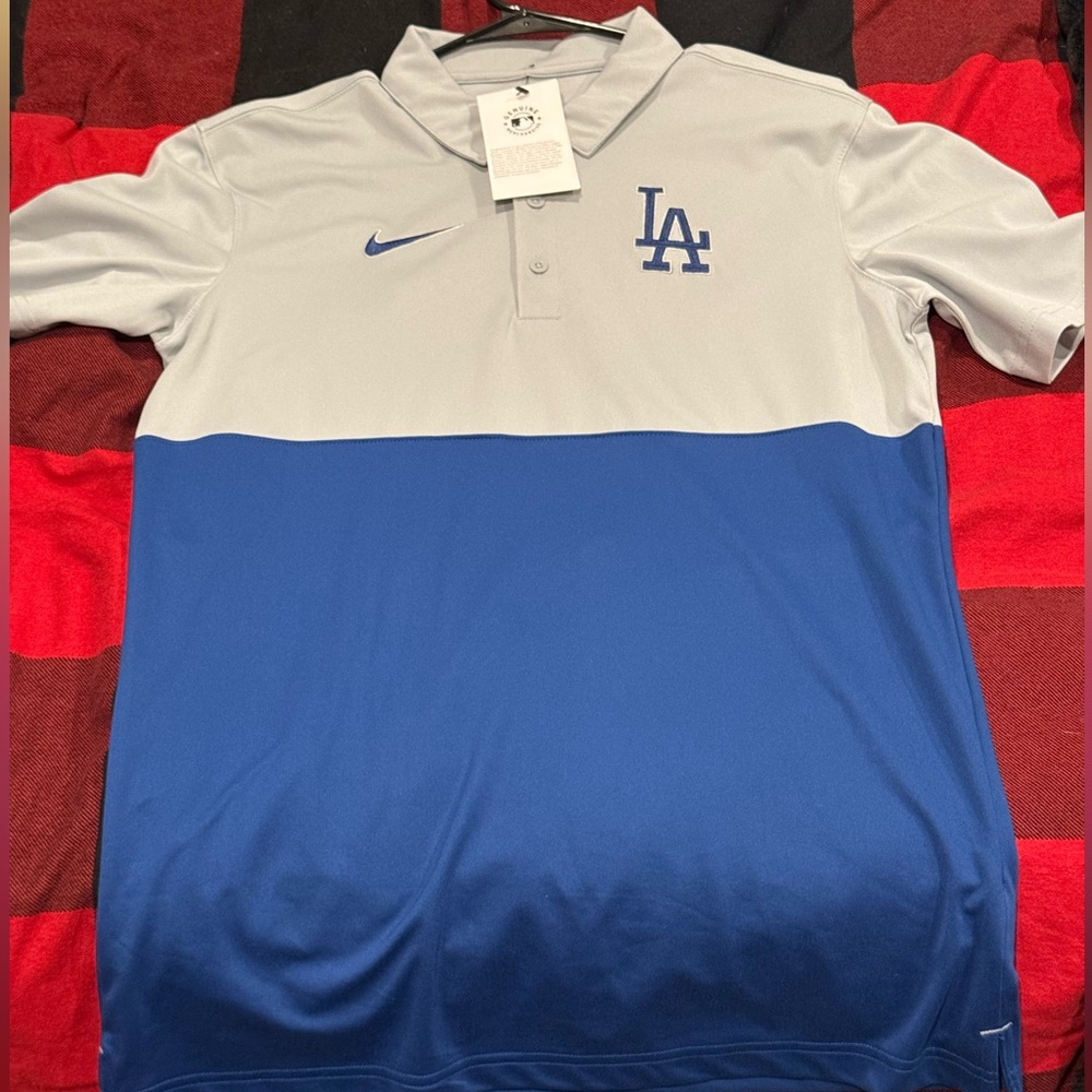 New Men’s Nike LA Dodgers Authentic Polo